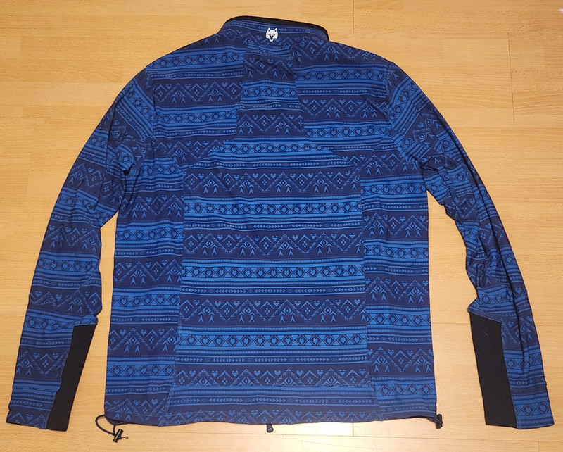 Men's Greyson Full Zip Jacket Sweater Golf Wolf Aztec Blue Performance Size XL gallery