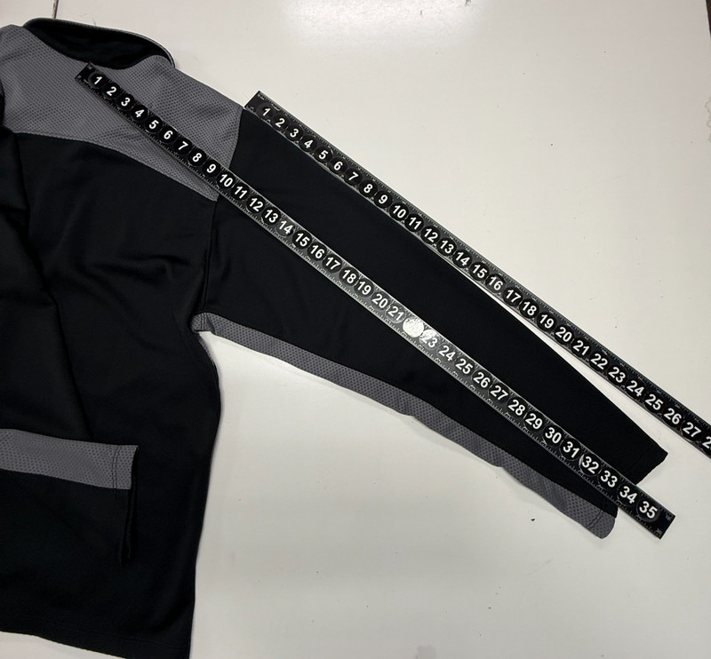 Nike 1/4 Zip Pullover Mens Large Black Gray Sphere Dry Performance Golf Shirt gallery