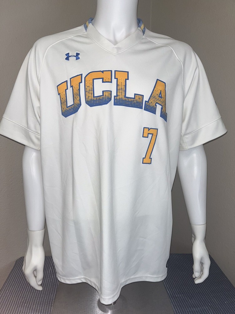 Under Armour White UCLA Bruins Centennial Baseball Game Jersey Mens Size XL #7