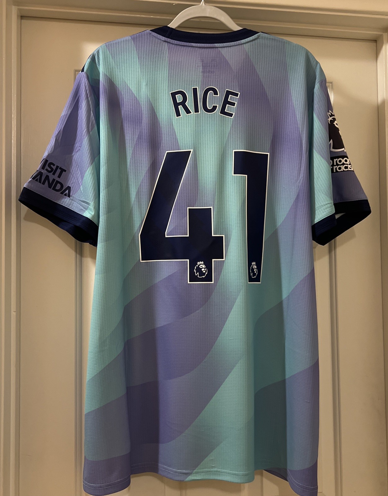 Adidas Arsenal FC Rice EPL Player Issue Third Jersey Size 2XL gallery