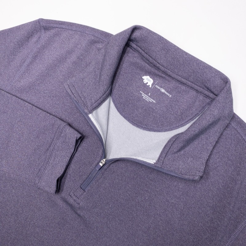 Onward Reserve Performance 1/4 Zip Men's Large Long Sleeve Pullover Purple Golf gallery