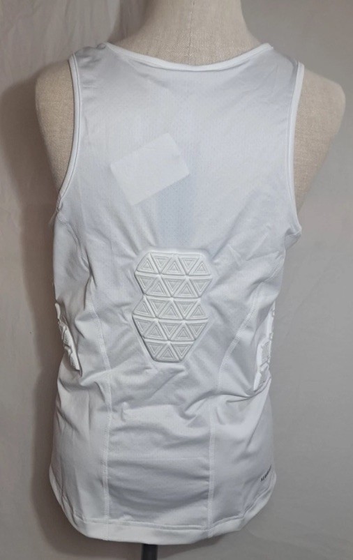 $80 NEW Adidas Padded Tank Top Men’s White Compression Sports Training Shirt S gallery