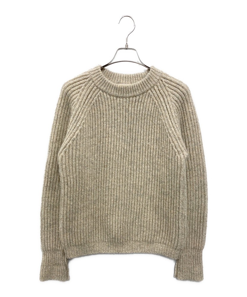 Men's BONCOURA Fisherman's Sweater in Beige, Size 36
