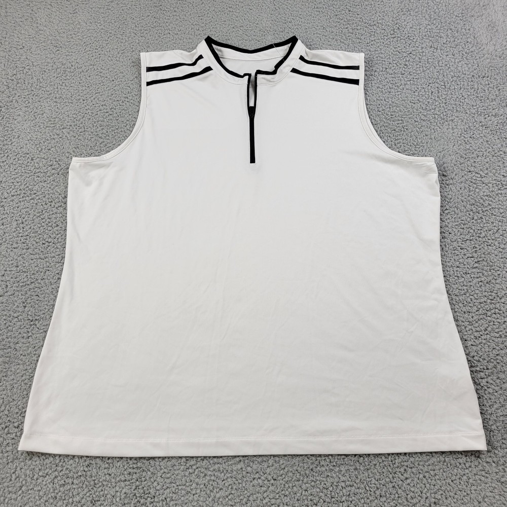 Tail White Label 1/4 Zip Pullover Mens 3XL Performance Sleeveless