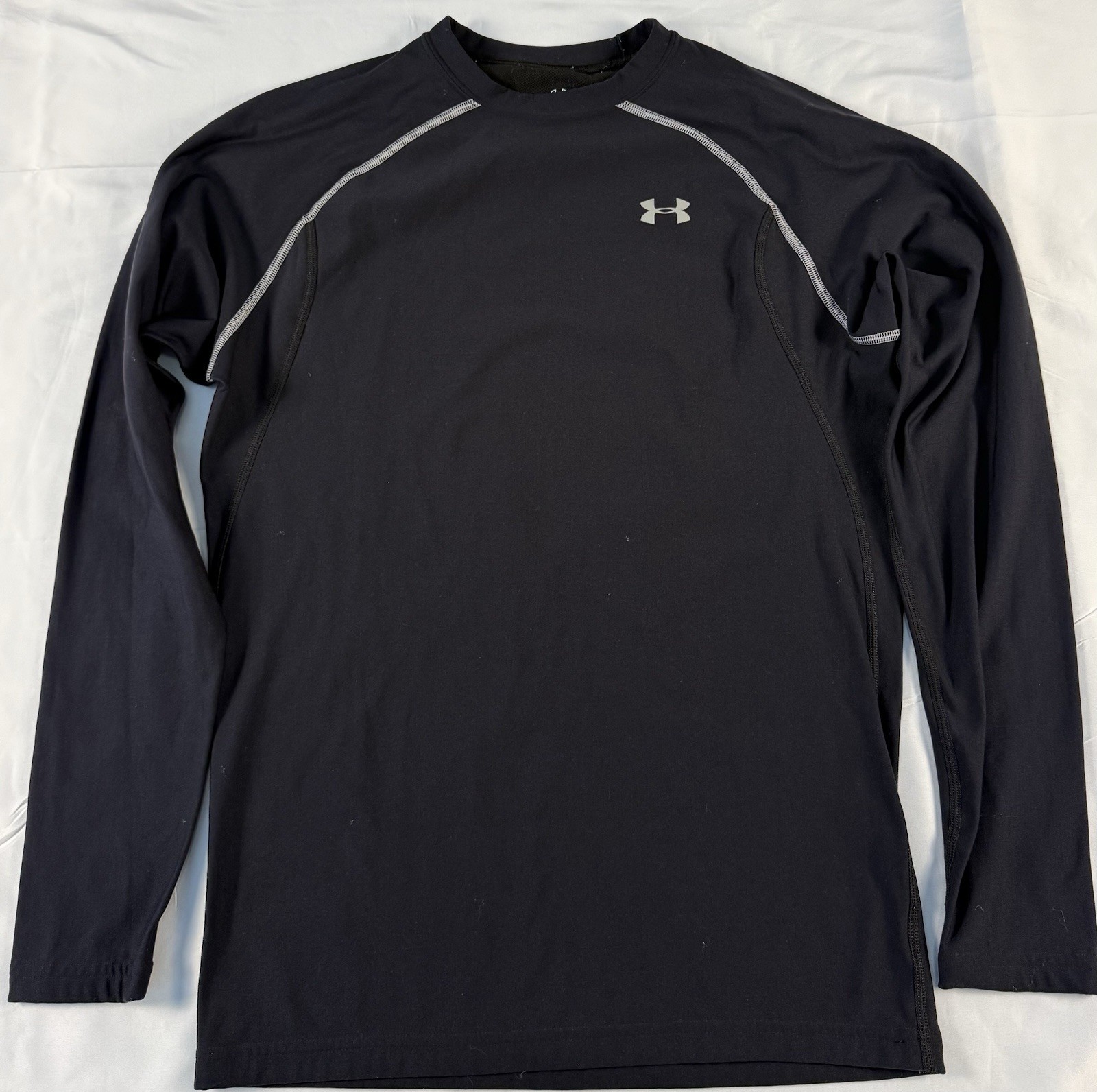 Under Armour Men’s Long Sleeve Compression HeatGear Shirt Black Size Large gallery
