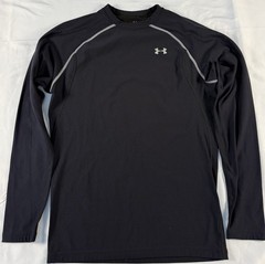 Under Armour Men’s Long Sleeve Compression HeatGear Shirt Black Size Large