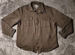 Cloudveil Mountainworks Brown Active Snap Front Quilted Jacket Mens XL