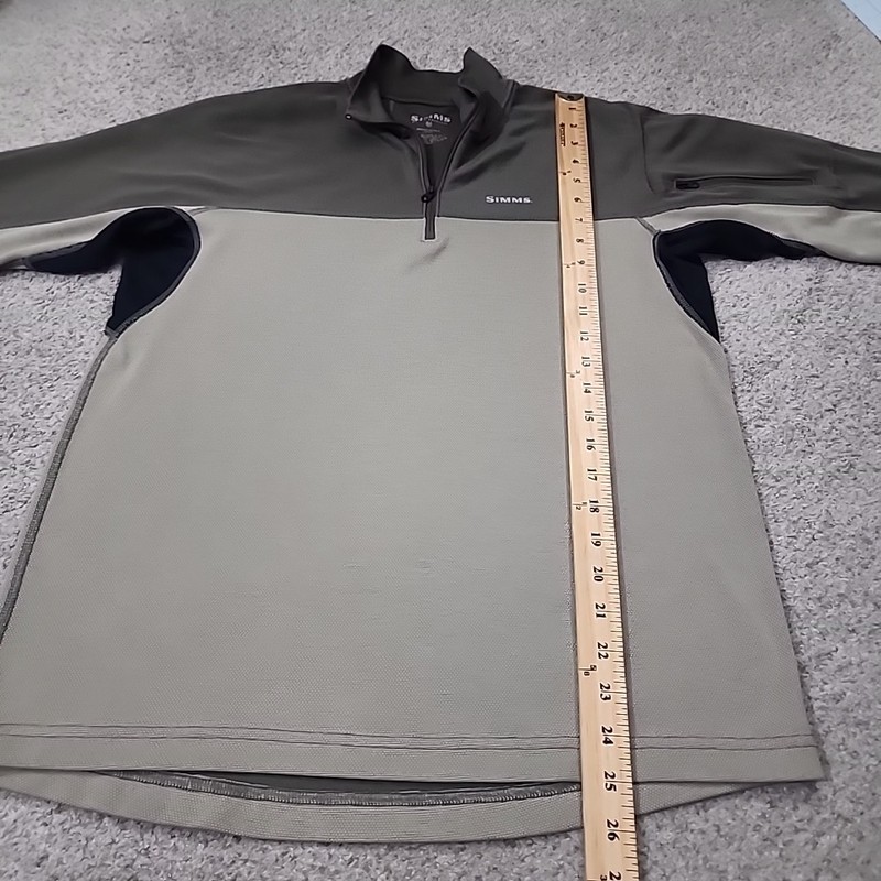 Simms Fishing 1/4 Zip Pullover Men’s Medium Midweight Fishing (B2) gallery