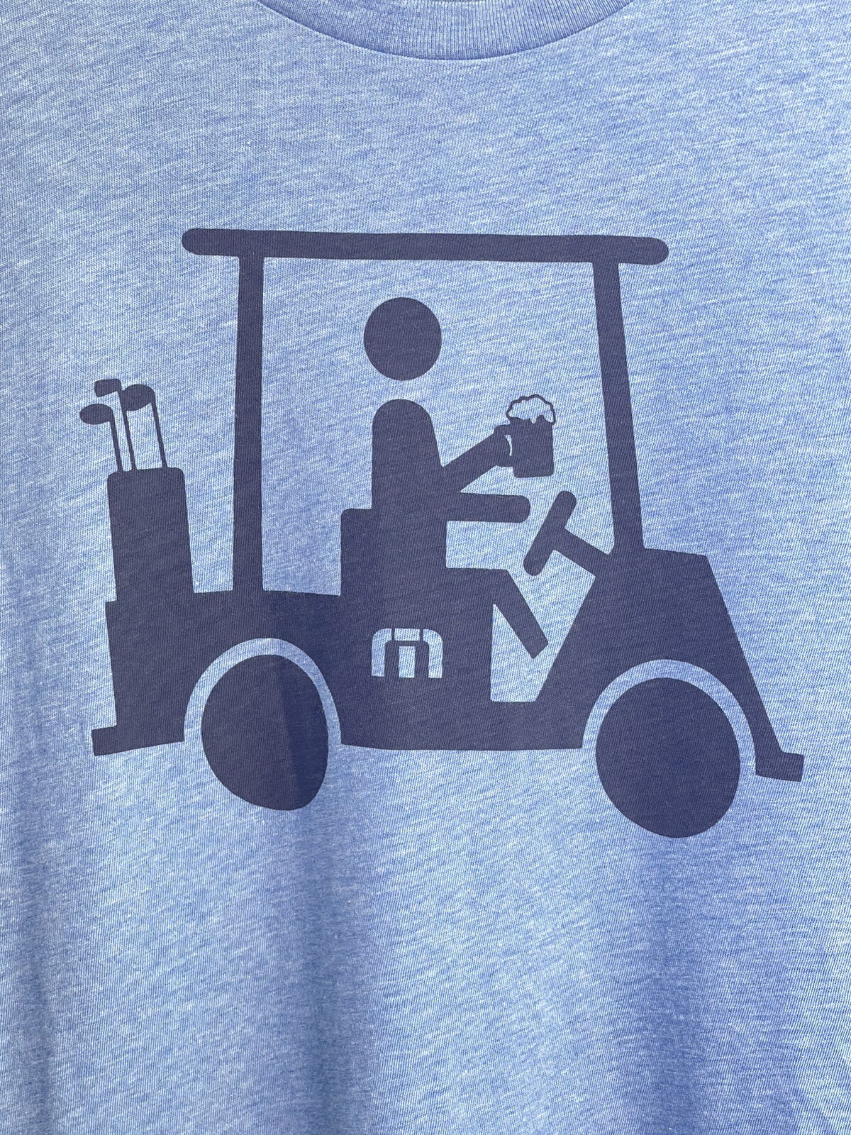 Travis Mathew Mens Shirt Blue S Mapes Short Sleeve T-Shirt Golf Cart Logo gallery