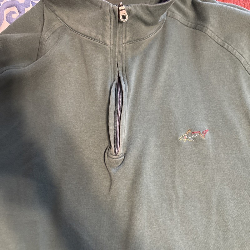 Men’s Greg Norman quarter zip pullover sz M or Large gallery