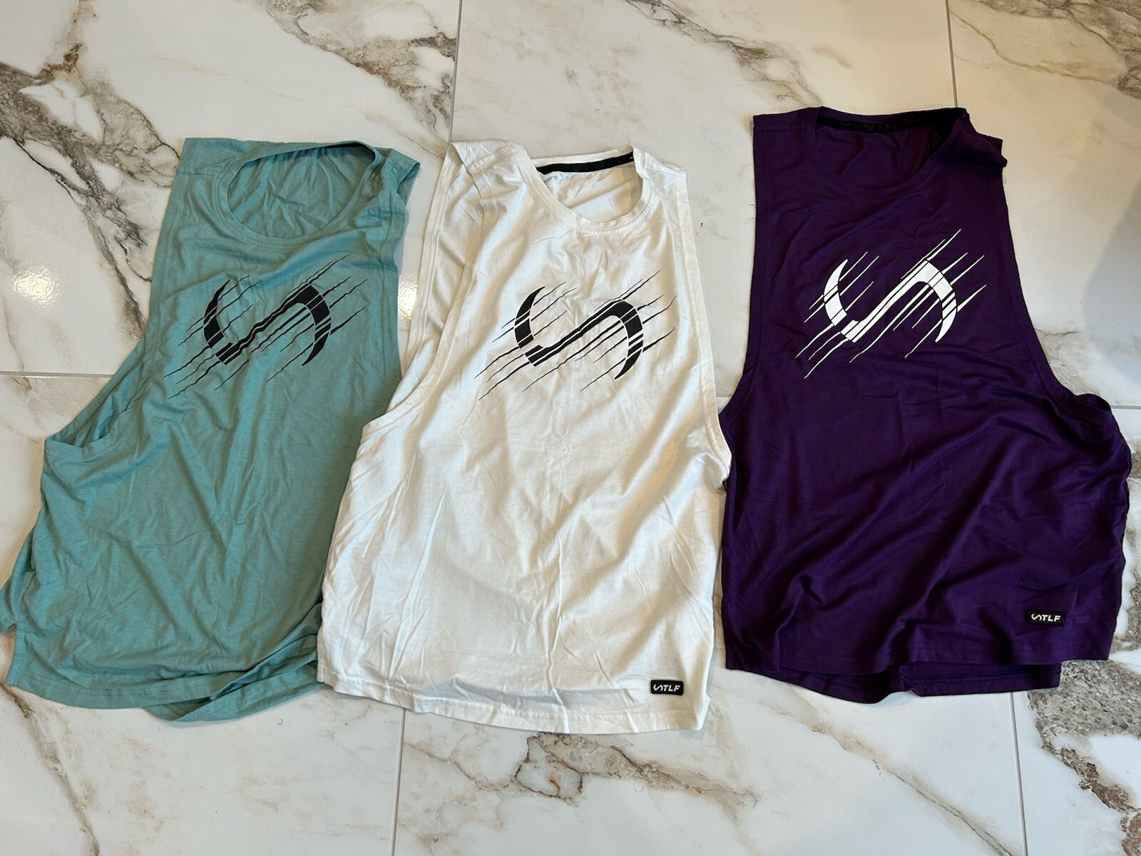 TLF Take Life Further Men’s Drop Tank Tops Stringers Gym Tee Lot Of 3 S Small gallery