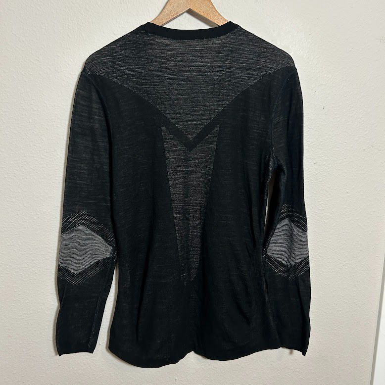 Smartwool Intraknit 200 Thermal Mens L Black Base Layer Shirt Wool Blend gallery
