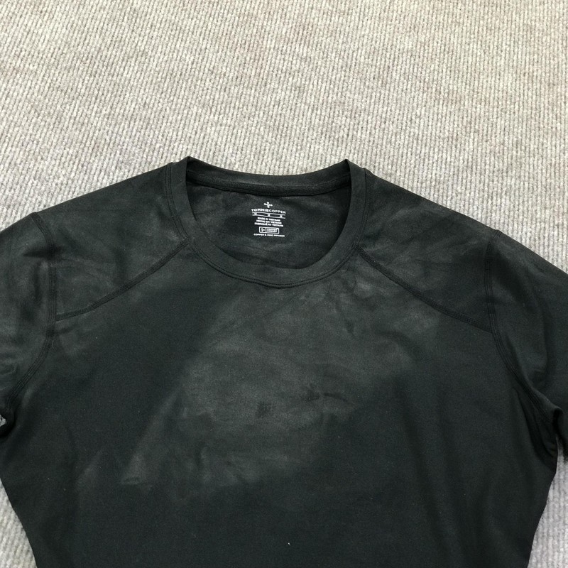 Tommie Copper Shirt Mens Medium Black Compression Back Support Copper Znergy gallery
