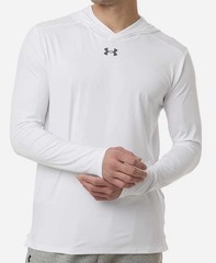 Under Armour UA Vanish Men’s Pullover Hoodie XL White Loose Fit Long Sleeve