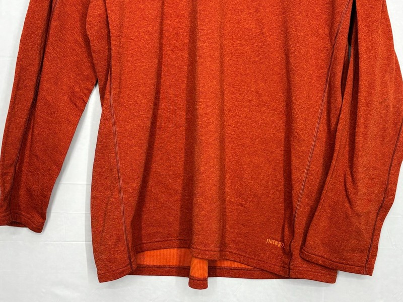 Patagonia Performance Base Layer Shirt Mens Rust Capilene Crewneck Stretch 2XL gallery