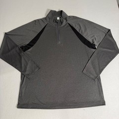 Alo Long Sleeve Half Zip Pullover Athletic Shirt Men’s XL Gray Performance Sport