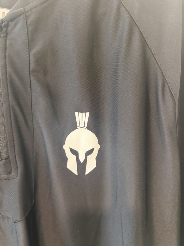 V9 Carbonwear Premium Batting Practice Top 1/2 Zip Spartan Logo Men’s Size Large gallery