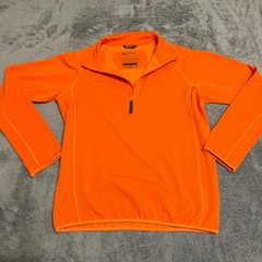 Beretta Orange 1/4 Zip Pullover Shooting Hunting Fleece Men’s Size S