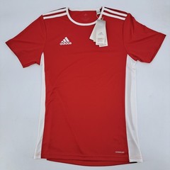 Adidas Entrada 18 Jersey Mens Small Recycled Polyester Red White CF1038 New