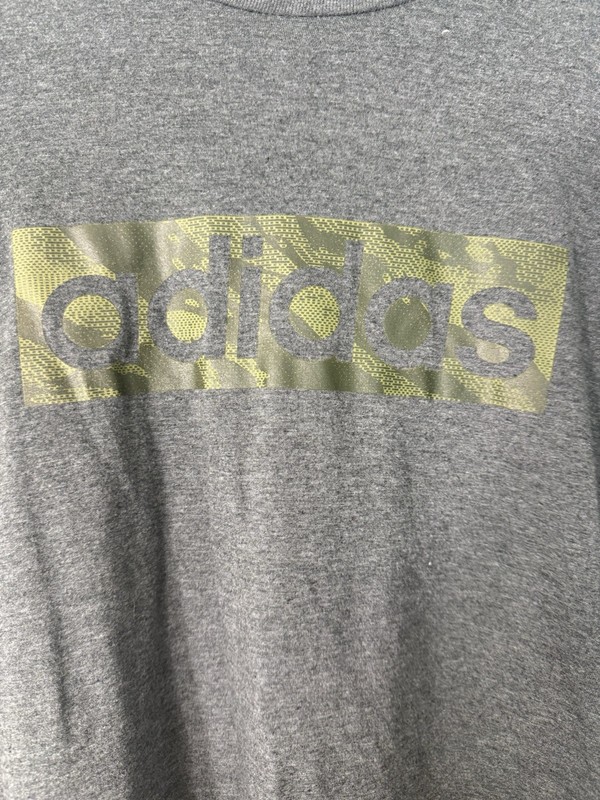 Adidas Men’s The Go-To Performance Tee - Camo Grey Size Medium gallery