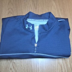 Under Armour ColdGear Men’s 1/4 Zip Mock Neck Long Sleeve Regular Blue XL