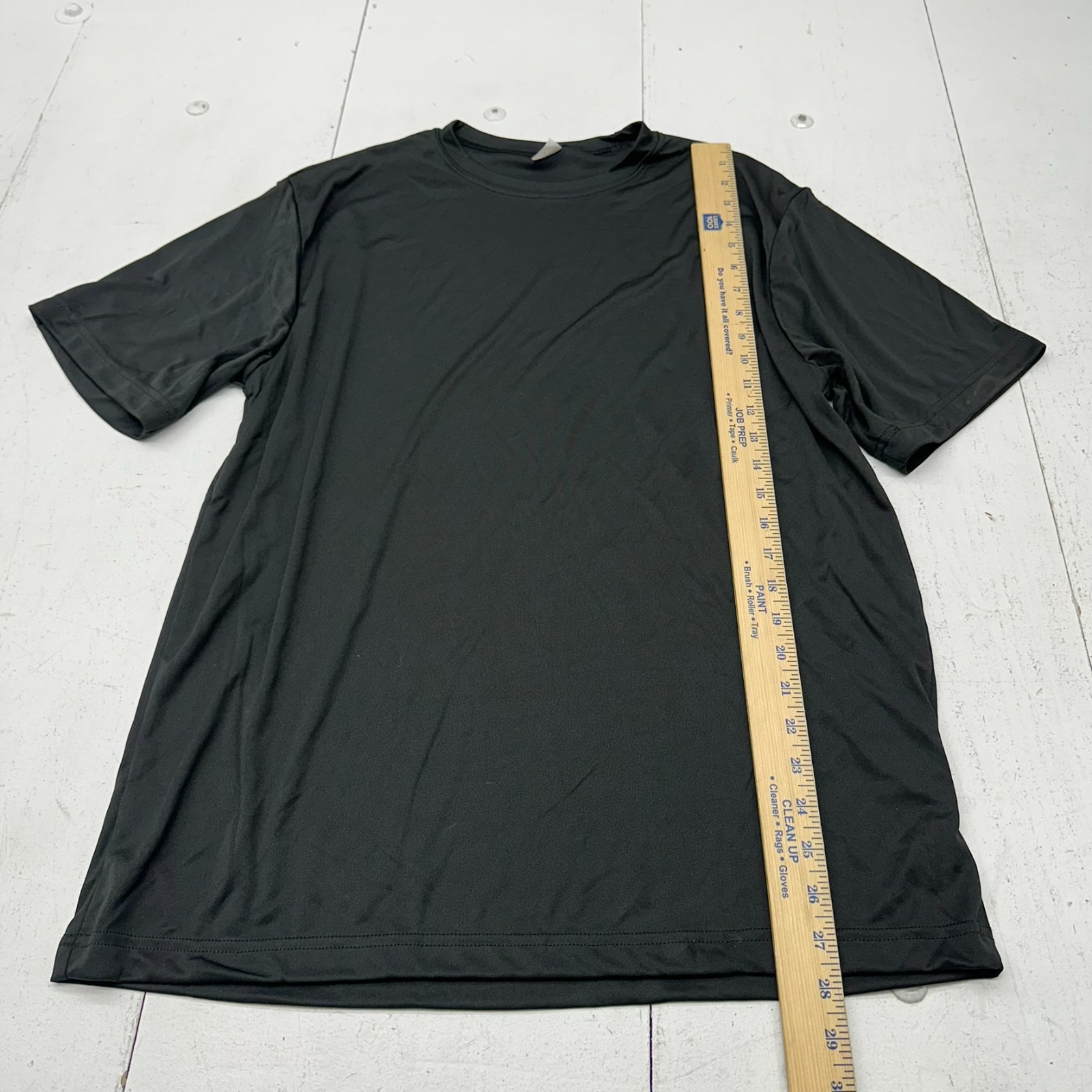 Sport Tek Solid Black 2 Pack Basic Short Sleeve Athletic T Shirt Mens Size L NEW gallery