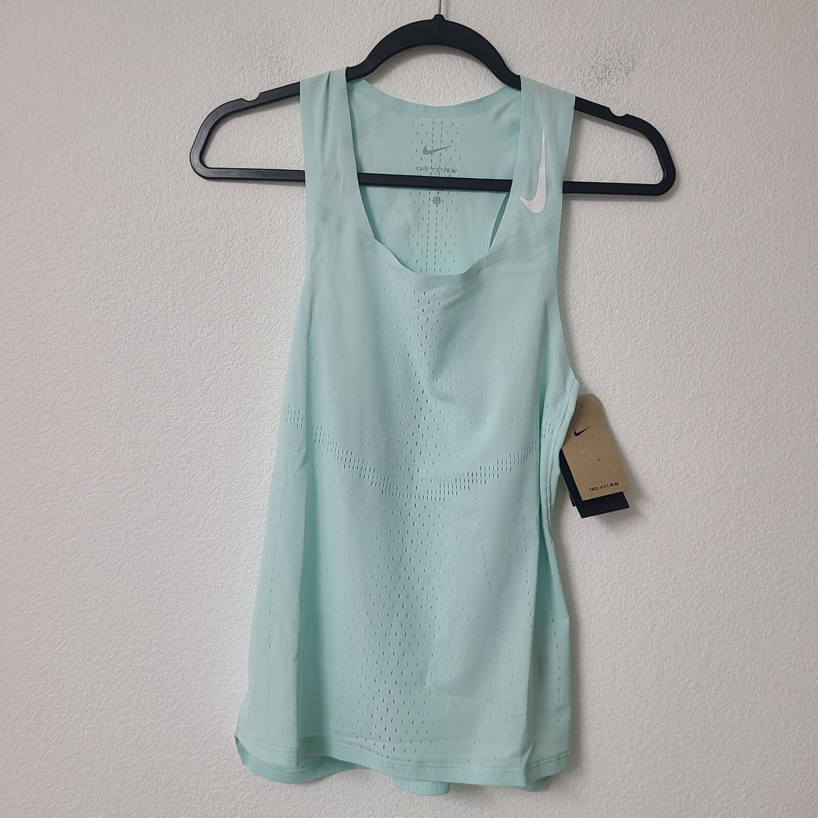Nike Dri-Fit ADV Aeroswift Running Singlet DM4624-346 Size S Jade Ice #1 gallery
