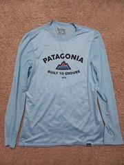 Patagonia Capilene Graphic Long Sleeve Baselayer Men’s Xs Blue Built To Endure
