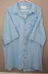 Jawbone Tackle Co Fishing Shirt XXL 2XL Blue Short Sleeve Vented
