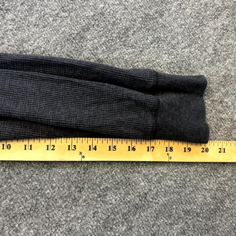 G.H. Bass & Co. Thermal Top Mens Small Gray Waffle Knit Long Sleeve Performance gallery