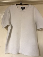 Forever 21 Men’s White Size:Medium Short Sleeve Quilted Shirt
