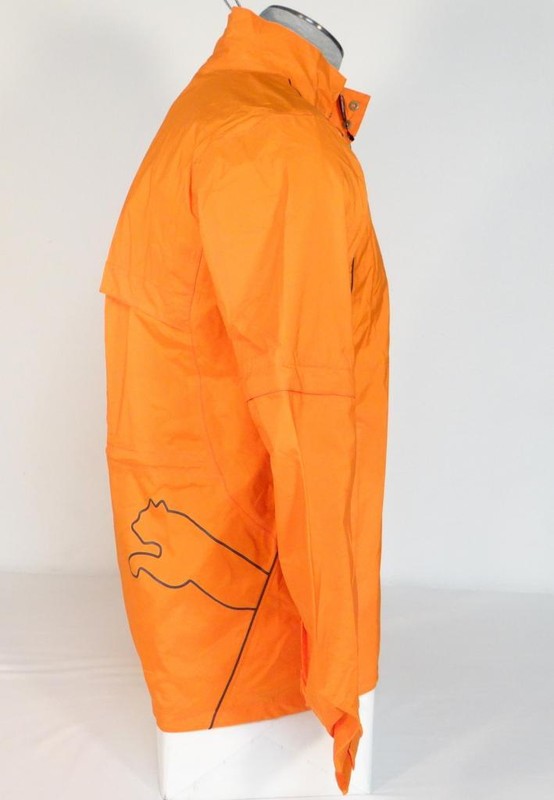 Puma Storm Cell Pro Orange Convertible Golf Jacket & Carry Bag Men's NWT gallery