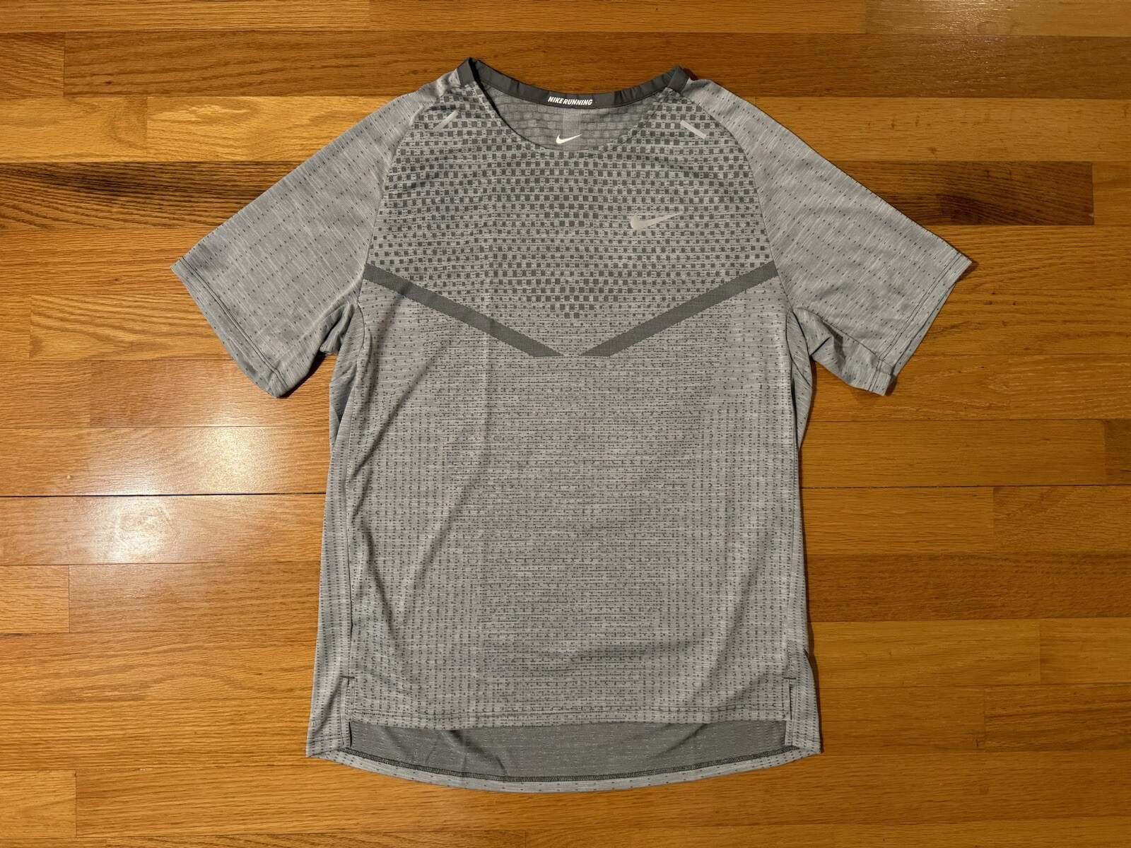 NWOT M Nike Dri-FIT ADV Run Division Tech Knit Running Shirt Grey DM4753-084 Men gallery