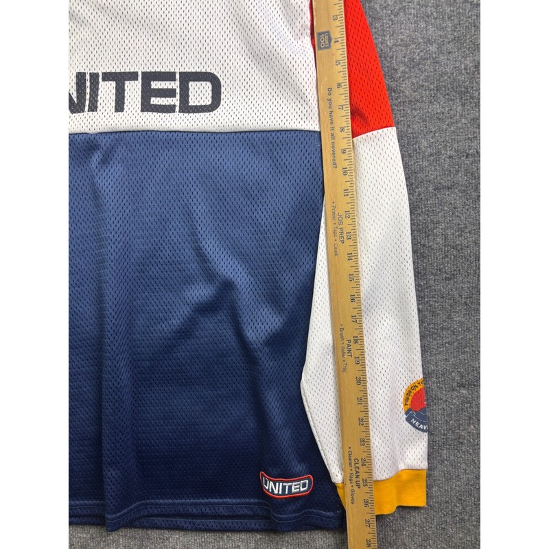 United Hillsong Mesh Jersey Mens XXL Multicolor Colorblock Long Sleeve Graphic gallery