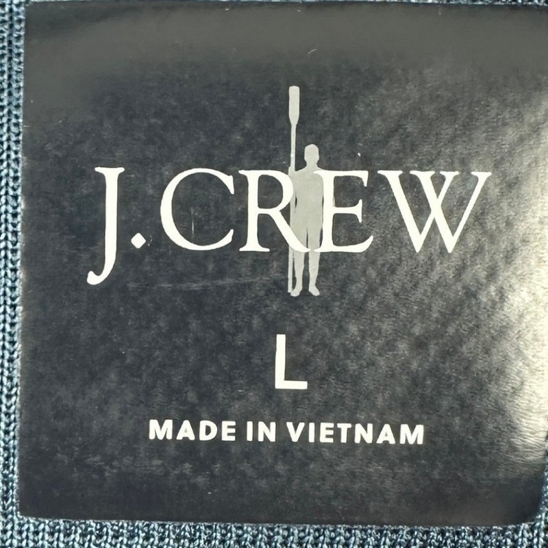 J Crew Oarsman Shirt Mens Large Navy Quarter Zip Pullover Athletic Long Sleeve gallery