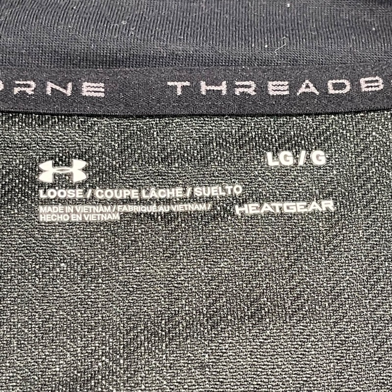 Under Armour Threadborne Siro Quarter Zip Pullover Men's Size Large Gray Chevron gallery
