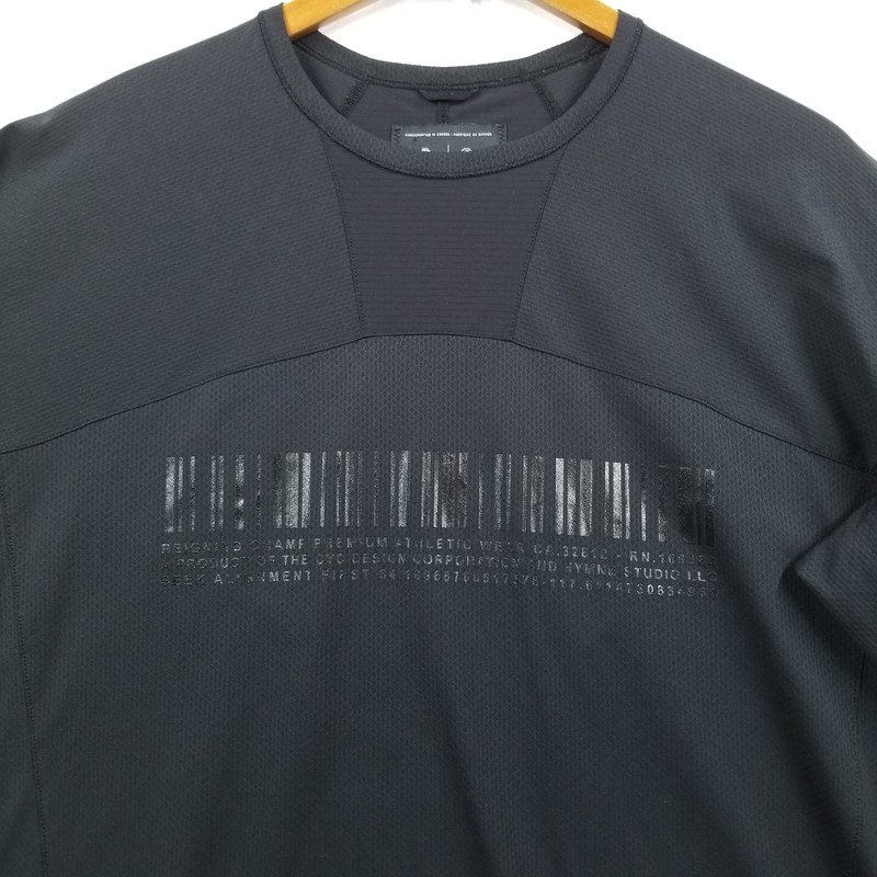 Reigning Champ Shirt Men L Black Jide Osifeso Barcode Jersey Weeping Eye gallery