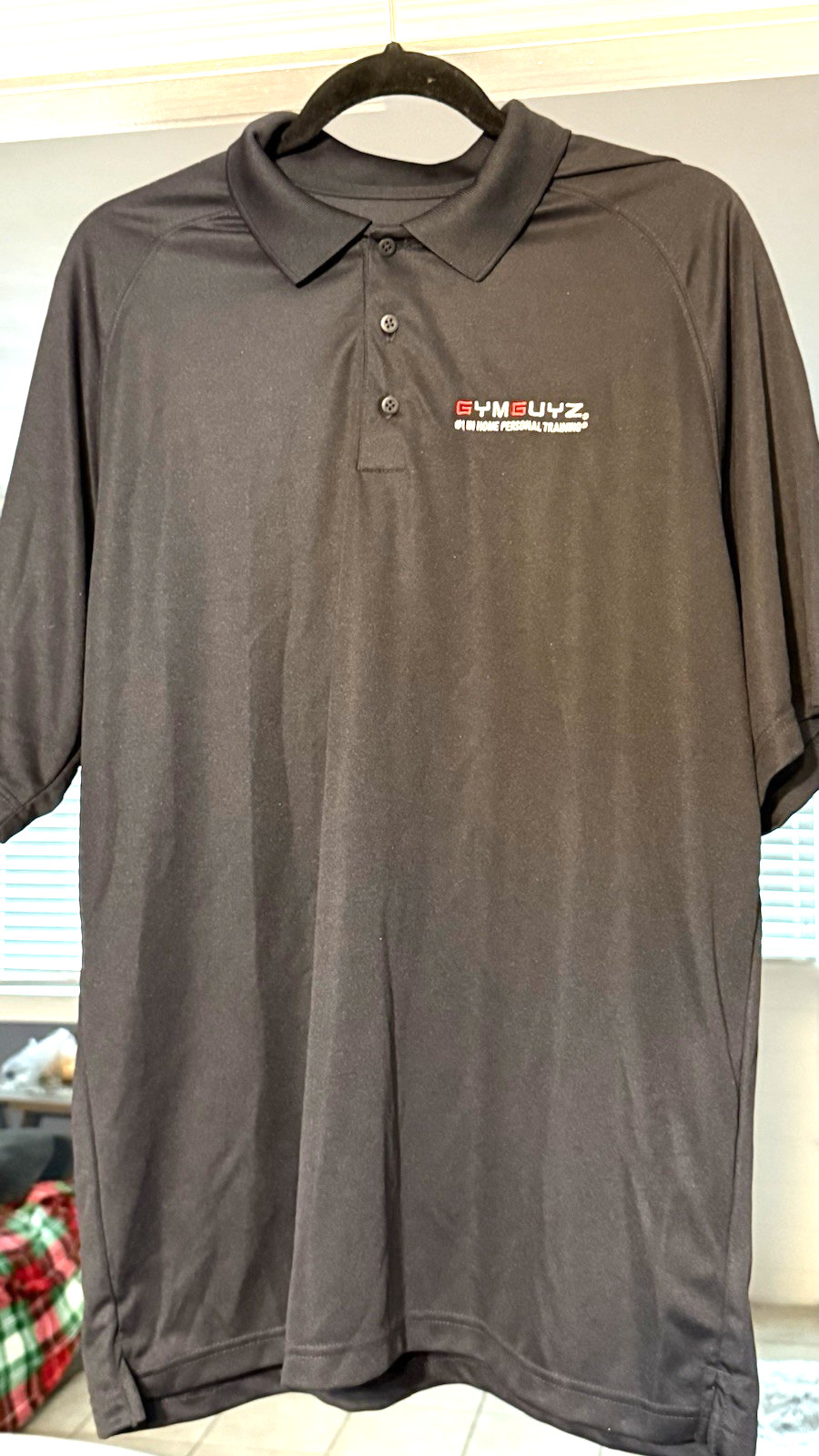 GymGuyz PERSONAL TRAINER Extra Large XL STAFF Black Polo Shirt *NEW & SUPER RARE gallery