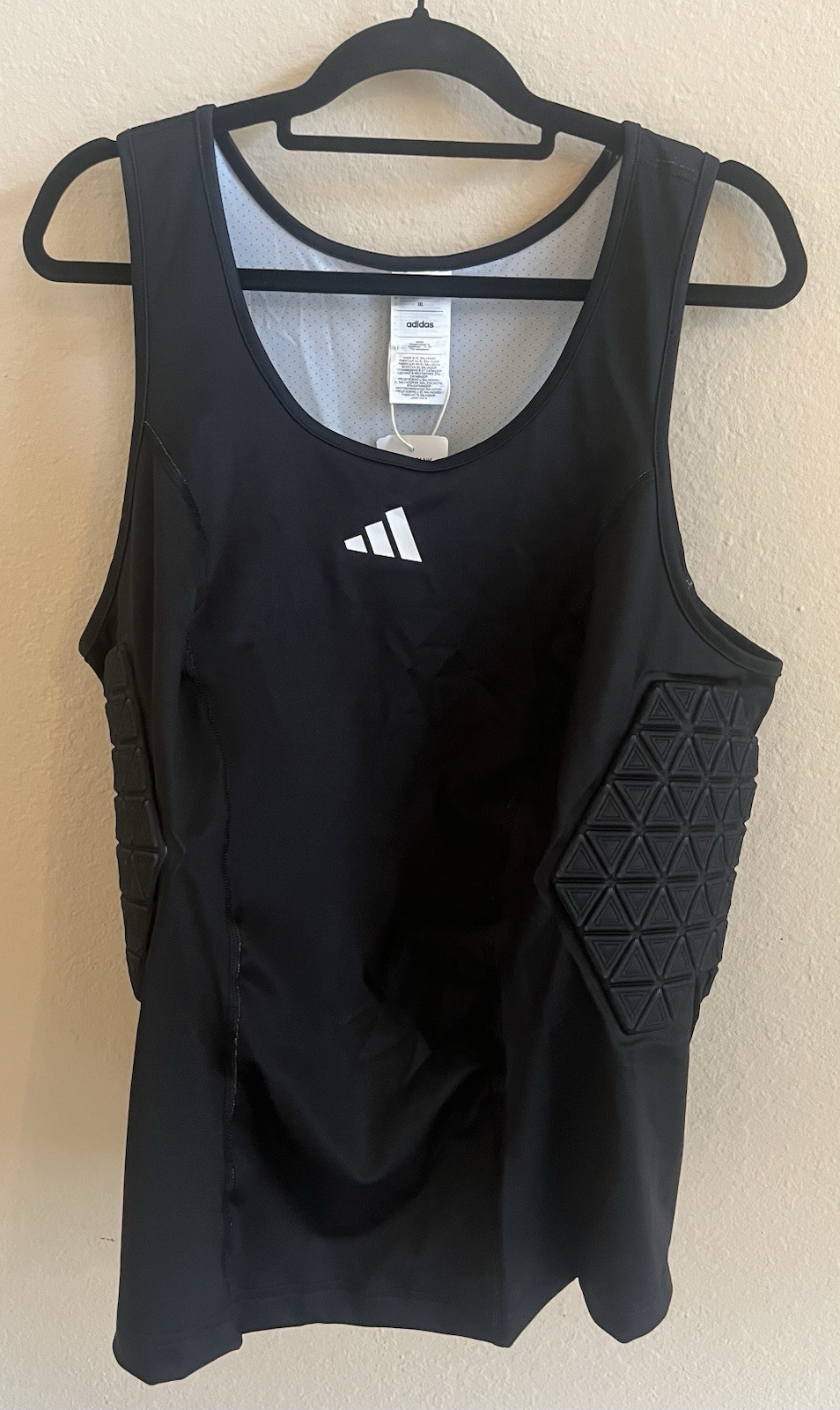 Adidas Padded Tank Top - Men’s 3XL - Black Compression - Retails $80 - NWT gallery