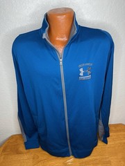 Men’s Under Armour Loose Athletic Full Zip Pullover Large L | Teal | Polyester