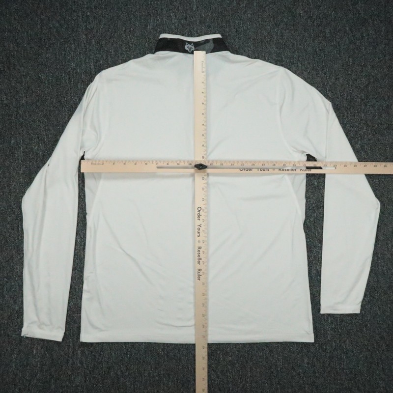 Greyson Pullover Mens Large White Guide Sport Quarter Zip Athletic Golf gallery