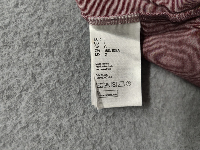 H&M Men Tank Top L Heathered Red Regular Fit Yoga Gym Performance Activewear gallery