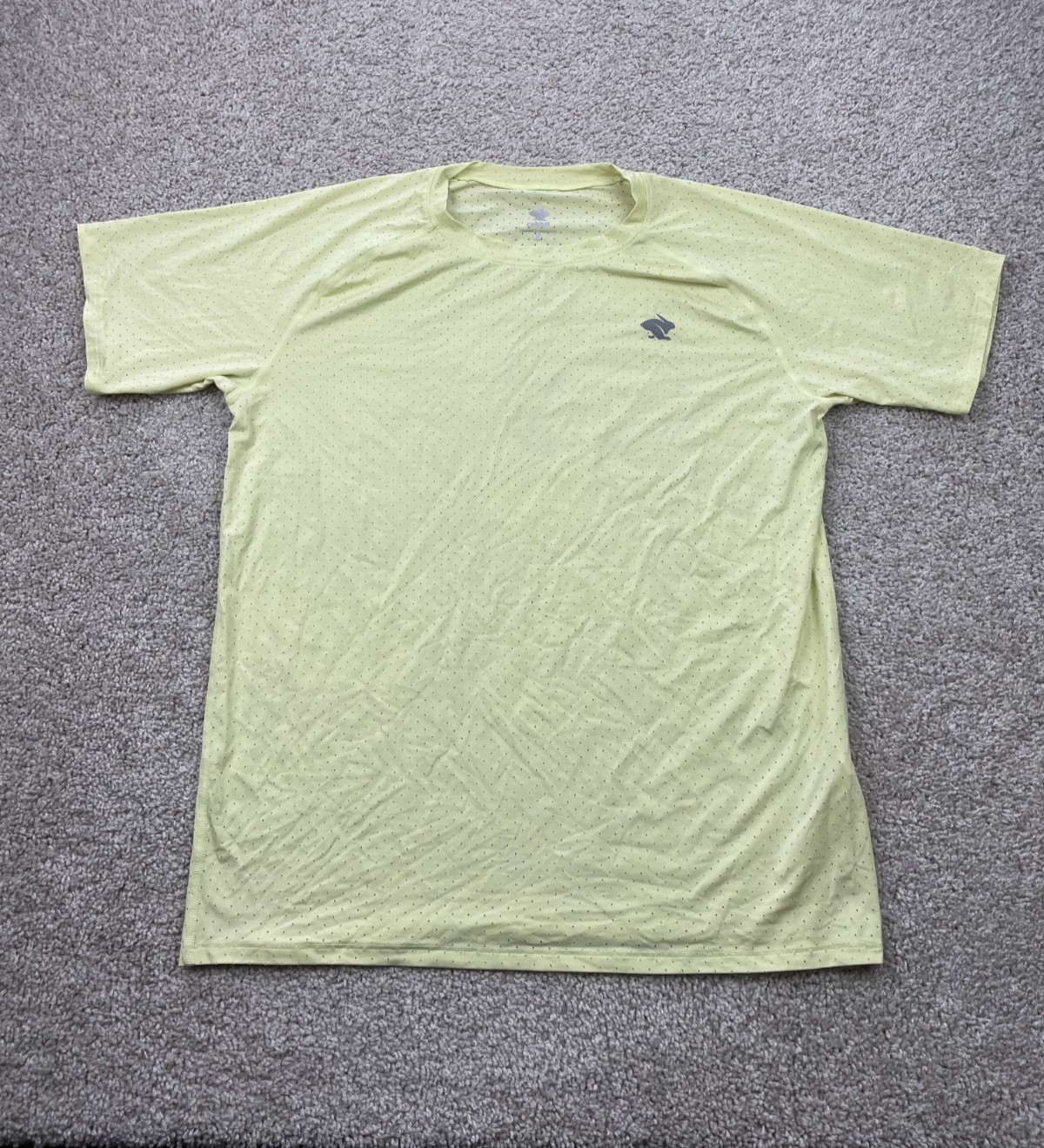 Rabbit Running Shirt Mens Large Yellow Reflective Breatheable Jogging Outdoors gallery