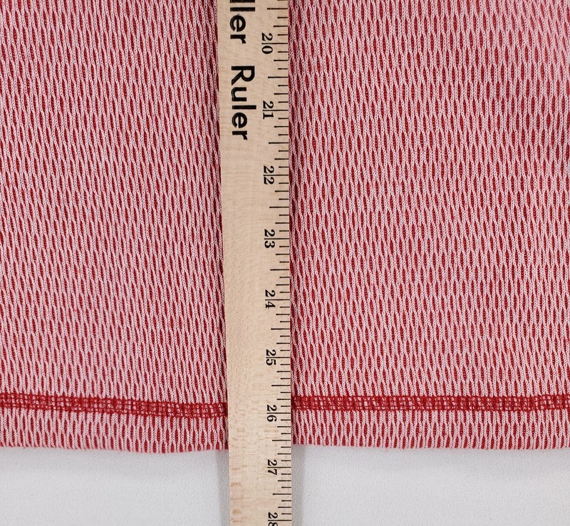 Wallace & Barnes Textured Knit Long Sleeve Crew Neck Pullover Shirt Red Mens L gallery