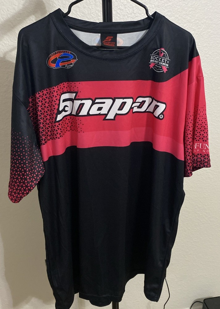 Snap-on Tools BCA Jersey - Socket to Breast Cancer Men’s Size 2XL Black Pink