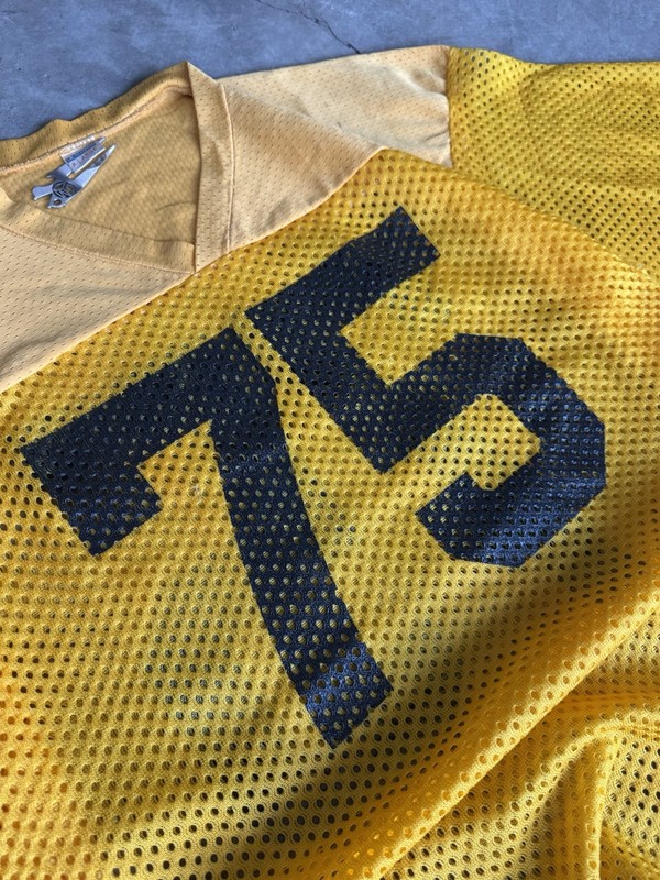 1980s Yellow Champion Mesh Jersey Size XL gallery