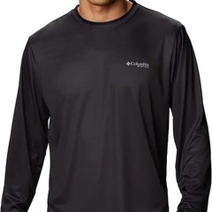 Columbia Men’s Terminal Tackle PFG State Triangle LS, MD-Black/Ga Flag, NWT