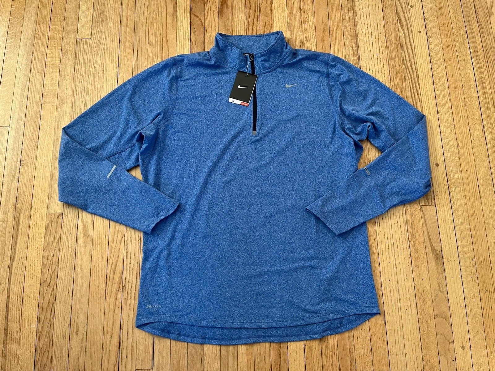 Nike Dri-Fit 1/4 Zip Element Running Pullover Mens L Blue NWT Fitness gallery
