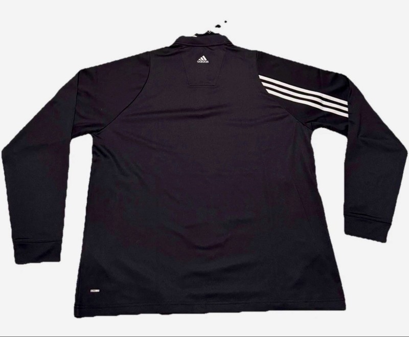 Adidas Golf ClimaLite 1/4 Zip Pullover Mens L Black Stretch Zipper Pockets NWT gallery