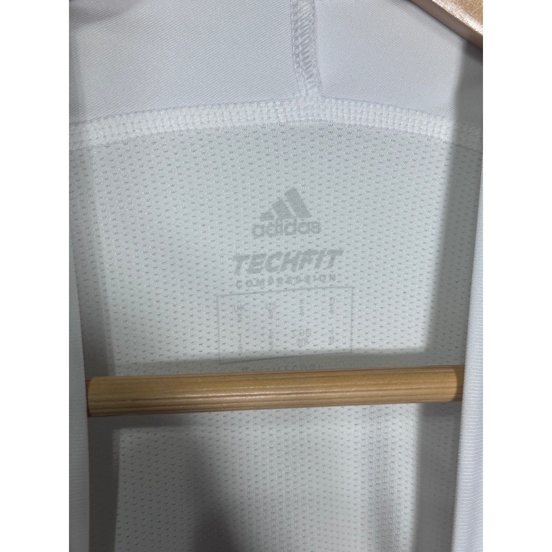 Adidas Alphaskin Techfit Compression Long Sleeve Shirt White Mens Small CW9487 gallery